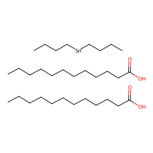 Dibutyltin;bis(dodecanoic acid) structure