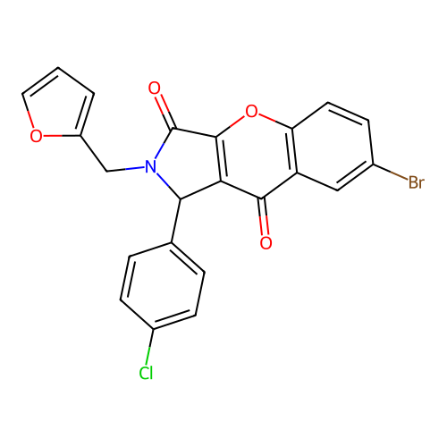 C22H13BrClNO4 structure