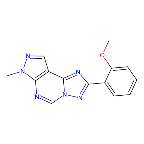 2-(2-methoxyphenyl)-7-methyl-7H-pyrazolo[4,3-e][1,2,4]triazolo[1,5-c]pyrimidine structure