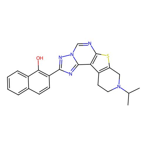 C23H21N5OS structure