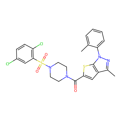 C24H22Cl2N4O3S2 structure