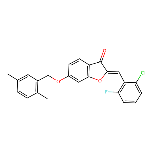 C24H18ClFO3 structure