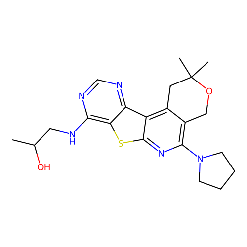 C21H27N5O2S structure