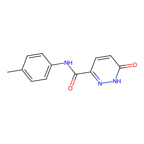 N-(4-methylphenyl)-6-oxo-1,6-dihydropyridazine-3-carboxamide structure