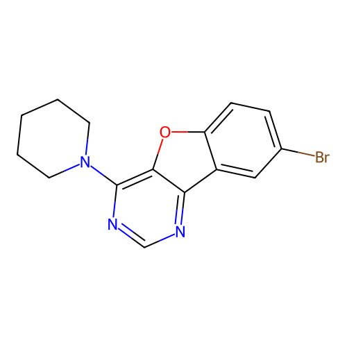 8-Bromo-4-(piperidin-1-yl)[1]benzofuro[3,2-d]pyrimidine structure