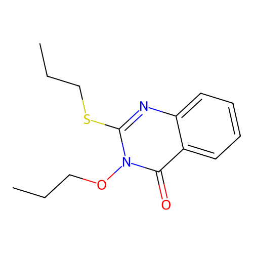 3-propoxy-2-(propylthio)quinazolin-4(3H)-one structure