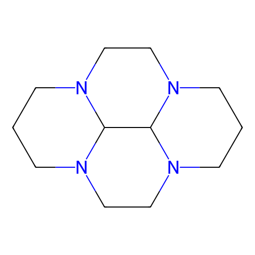 Decahydro-1H,6H-3a,5a,8a,10a-tetraazapyrene structure