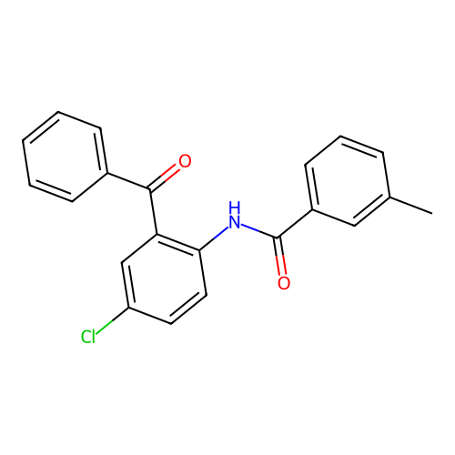N-(2-benzoyl-4-chlorophenyl)-3-methylbenzamide structure