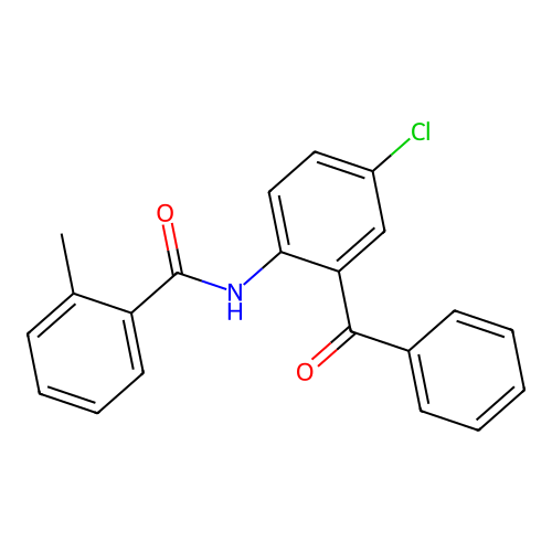 N-(2-benzoyl-4-chlorophenyl)-2-methylbenzamide structure