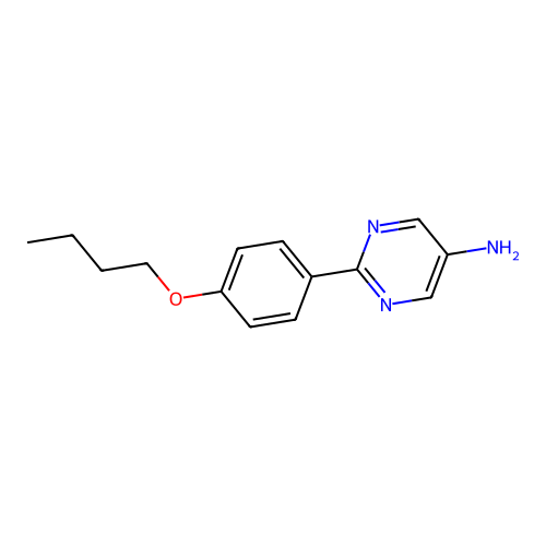 2-(4-Butoxyphenyl)pyrimidin-5-amine structure