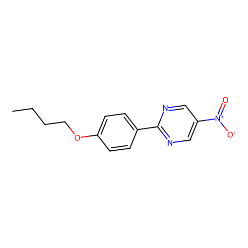 2-(4-Butoxyphenyl)-5-nitropyrimidine structure