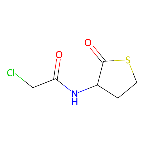 2-Chloro-N-(2-oxothiolan-3-yl)acetamide structure
