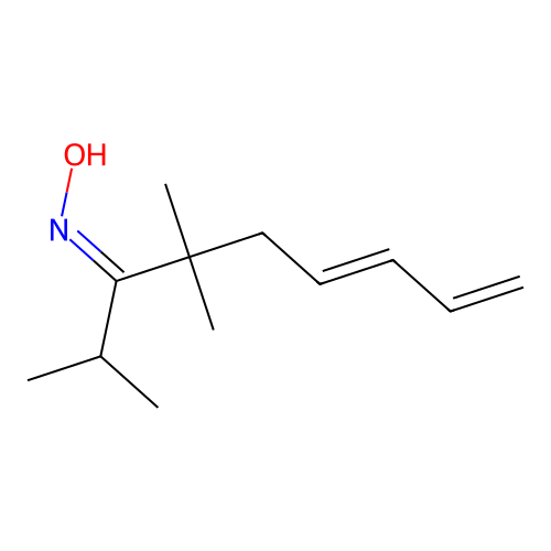 2,4,4-Trimethyl-6,8-nonadien-3-one oxime structure