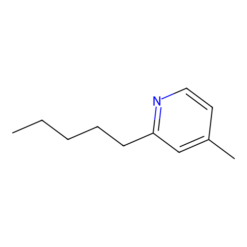4-Methyl-2-pentylpyridine structure