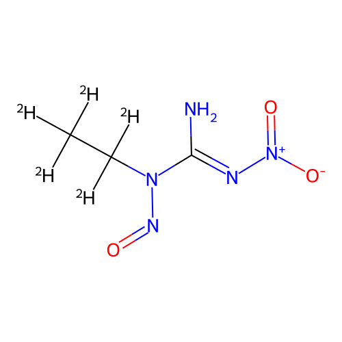 2-Nitro-1-nitroso-1-(1,1,2,2,2-pentadeuterioethyl)guanidine structure