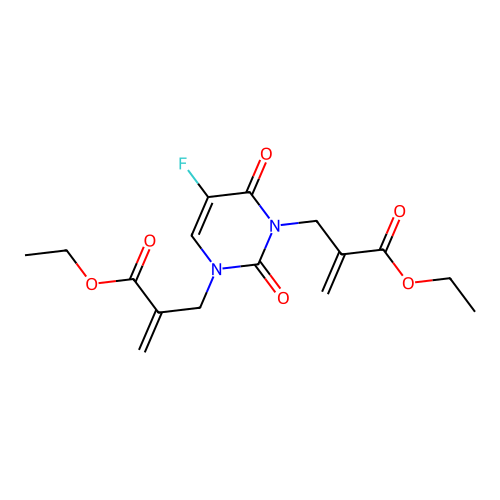 ethyl 2-[[3-(2-ethoxycarbonylprop-2-enyl)-5-fluoro-2,4-dioxo structure