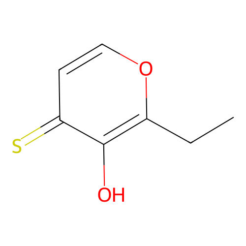 2-Ethyl-3-hydroxy-4H-pyran-4-thione structure