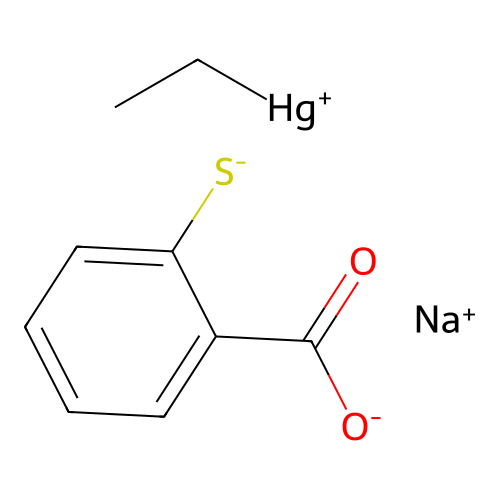 硫柳汞 structure