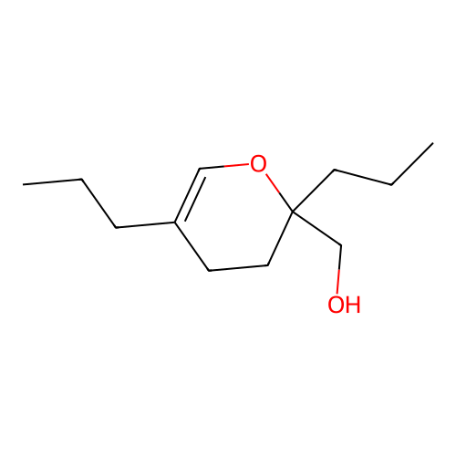 3,4-Dihydro-2,5-dipropyl-2H-pyran-2-methanol structure