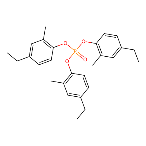 Tris(4-ethyl-o-tolyl) phosphate structure