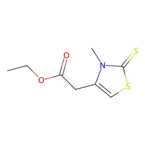 Ethyl 2-(3-methyl-2-sulfanylidene-1,3-thiazol-4-yl)acetate structure