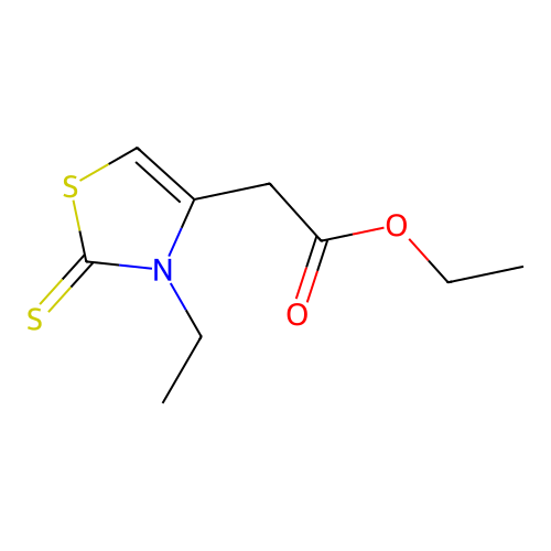 Ethyl 2-(3-ethyl-2-sulfanylidene-1,3-thiazol-4-yl)acetate structure
