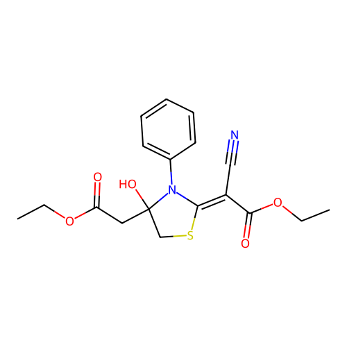 ethyl (2E)-2-cyano-2-[4-(2-ethoxy-2-oxoethyl)-4-hydroxy-3-ph structure
