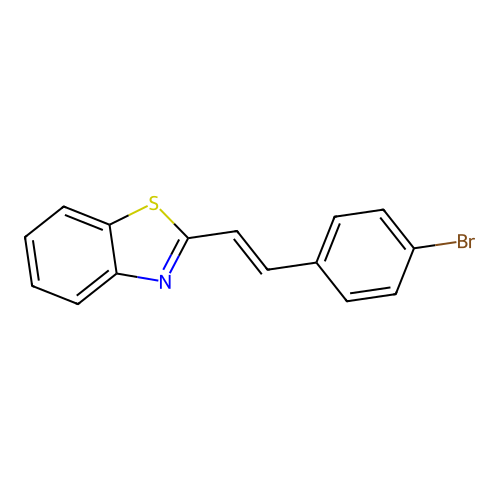 Benzo[d]thiazole,2-[2-(4-bromophenyl)ethenyl]-,(e)- structure