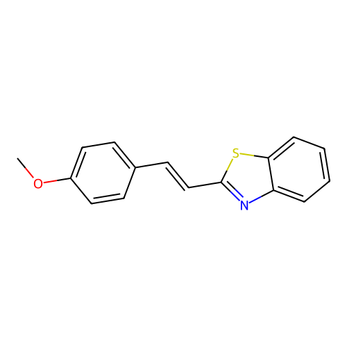 Benzothiazole, 2-[2-(4-methoxyphenyl)ethenyl]- structure
