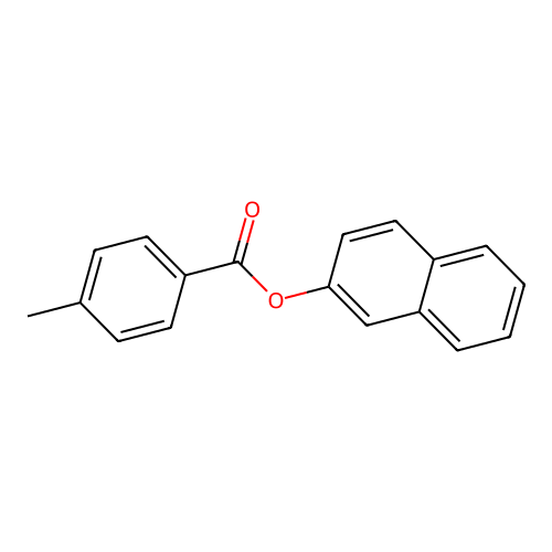 p-Toluic acid, 2-naphthyl ester structure