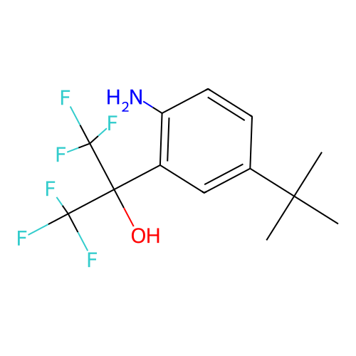 2-(2-Amino-5-tert-butylphenyl)-1,1,1,3,3,3-hexafluoropropan-2-ol structure