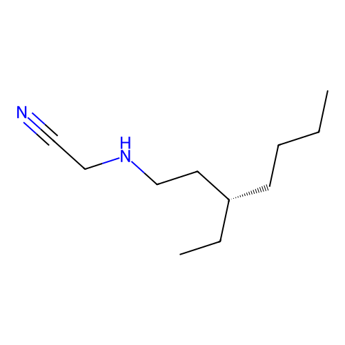 3-((2-Ethylhexyl)amino)propiononitrile structure