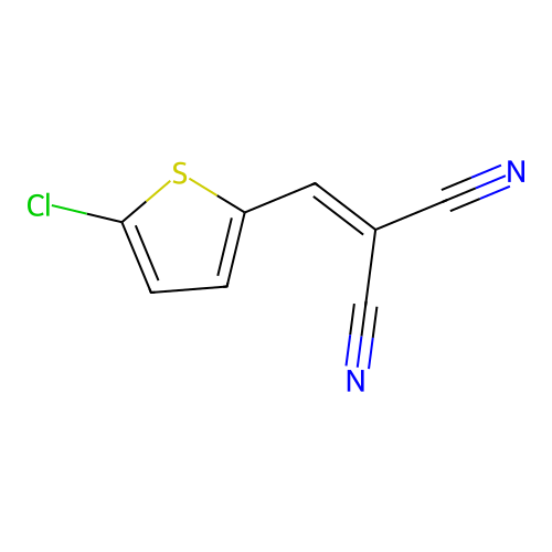 2-((5-Chlorothiophen-2-yl)methylene)malononitrile structure
