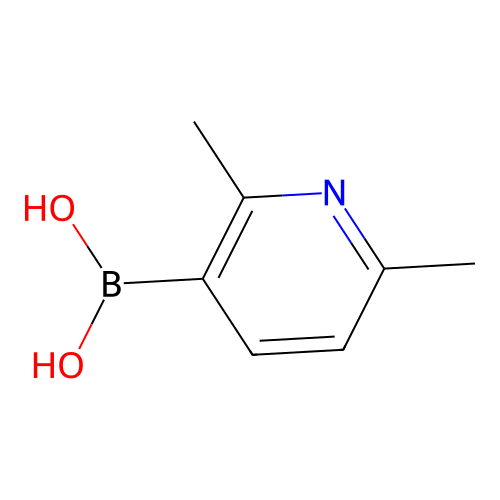 (2,6-Dimethylpyridin-3-yl)boronic acid structure