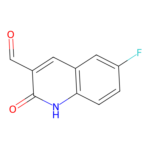 6-Fluoro-2-oxo-1,2-dihydroquinoline-3-carbaldehyde structure