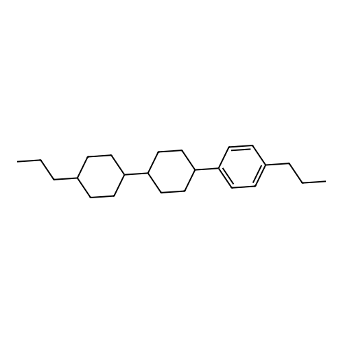 1-Propyl-4-[4-(4-propylcyclohexyl)cyclohexyl]benzene structure