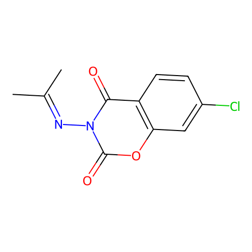 7-Chloro-3-(propan-2-ylideneamino)-1,3-benzoxazine-2,4-dione structure