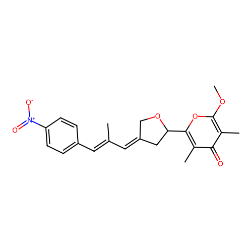 Aureothin structure