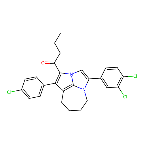 C26H23Cl3N2O structure