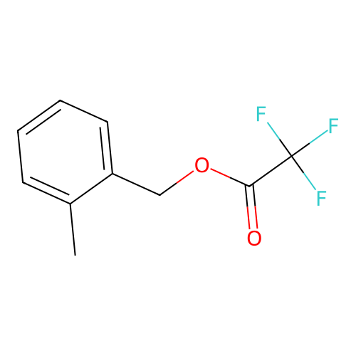 2-Methylbenzyl alcohol, trifluoroacetate structure