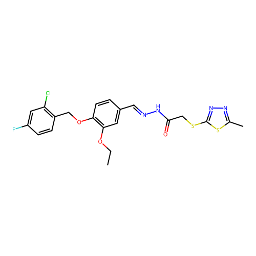 C21H20ClFN4O3S2 structure