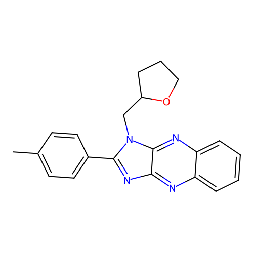 2-(4-Methylphenyl)-3-(oxolan-2-ylmethyl)imidazo[4,5-b]quinoxaline structure