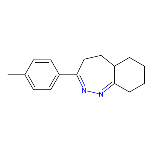 3-(4-methylphenyl)-5,5a,6,7,8,9-hexahydro-4H-1,2-benzodiazepine structure