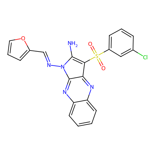 C21H14ClN5O3S structure