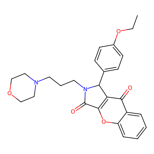 1-(4-ethoxyphenyl)-2-(3-morpholin-4-ylpropyl)-1H-chromeno[2,3-c]pyrrole-3,9-dione structure