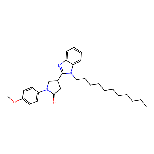 1-(4-Methoxyphenyl)-4-(1-undecylbenzimidazol-2-yl)pyrrolidin-2-one structure