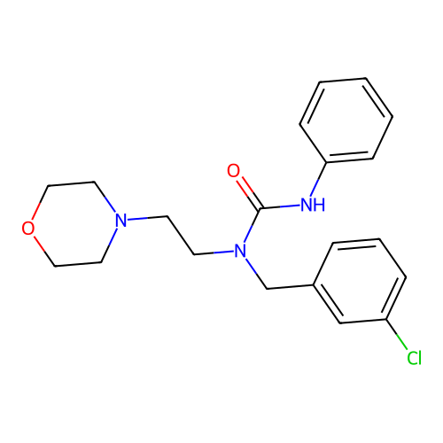 1-(3-Chlorobenzyl)-1-[2-(morpholin-4-yl)ethyl]-3-phenylurea structure