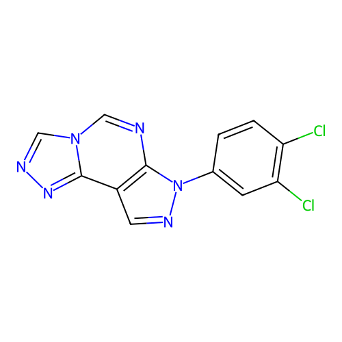 C12H6Cl2N6 structure