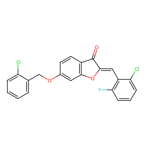 C22H13Cl2FO3 structure