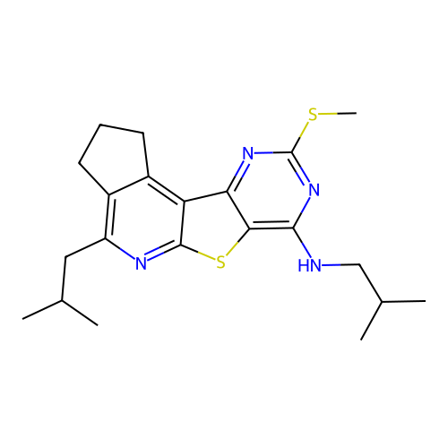 C21H28N4S2 structure